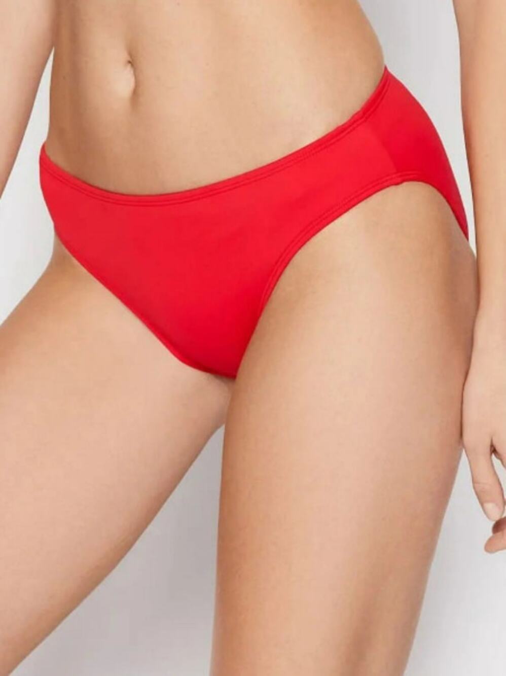 LAUREN RALPH LAUREN Hipster Bikini Bottoms Size 8 Red Beach Club Swim NWT